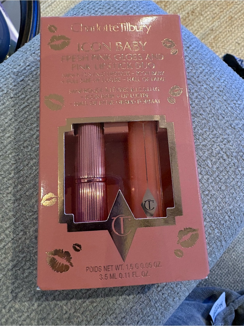 NIB Charlotte Tilbury K.I.S.S.I.N.G Lipstick and Lip Gloss Duos BNIB Icon baby
